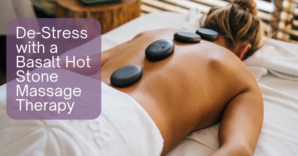 Massage therapy with hot stones