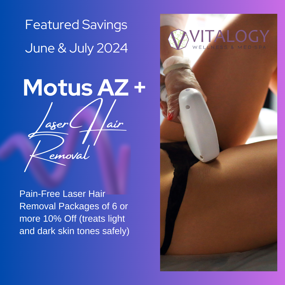 Motis AZ+ Laser Hair Removal - Pain free laser hair removal packages of 6 or more 10% off