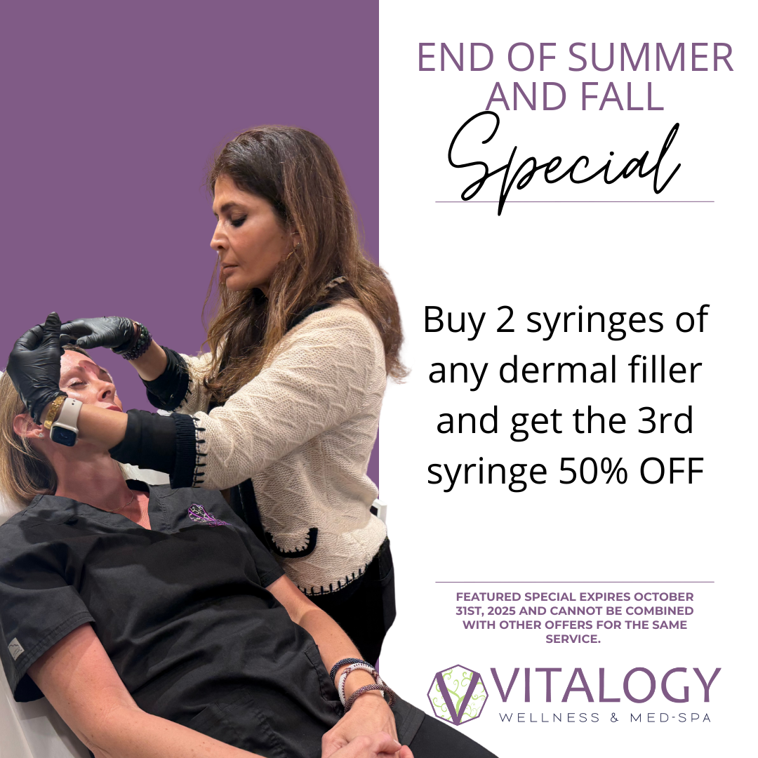 Buy 2 syringes of any dermal filler and get the 3rd syringe 50% OFF