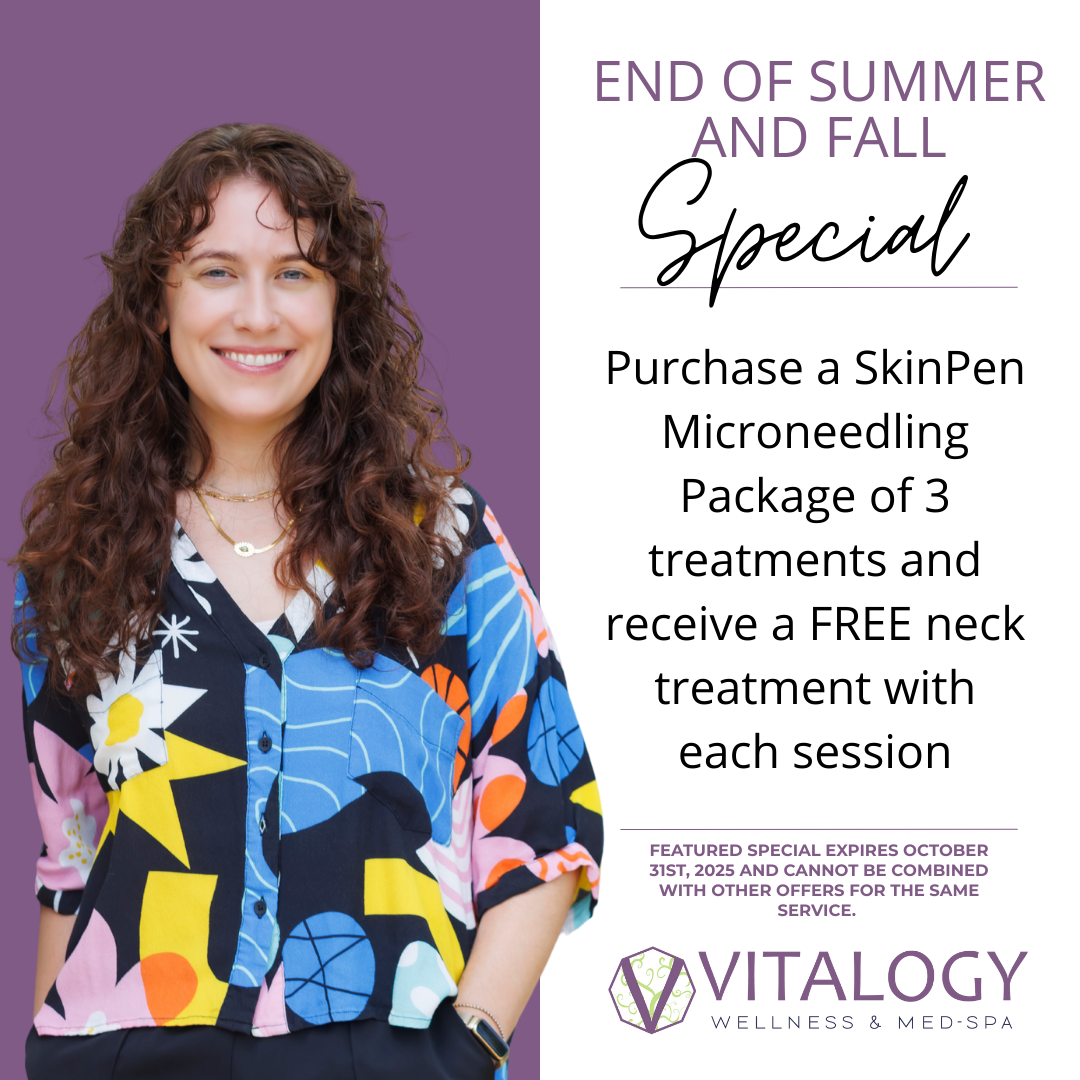 Purchase a SkinPen Microneedling Package of 3 treatments and receive a FREE neck treatment with each session