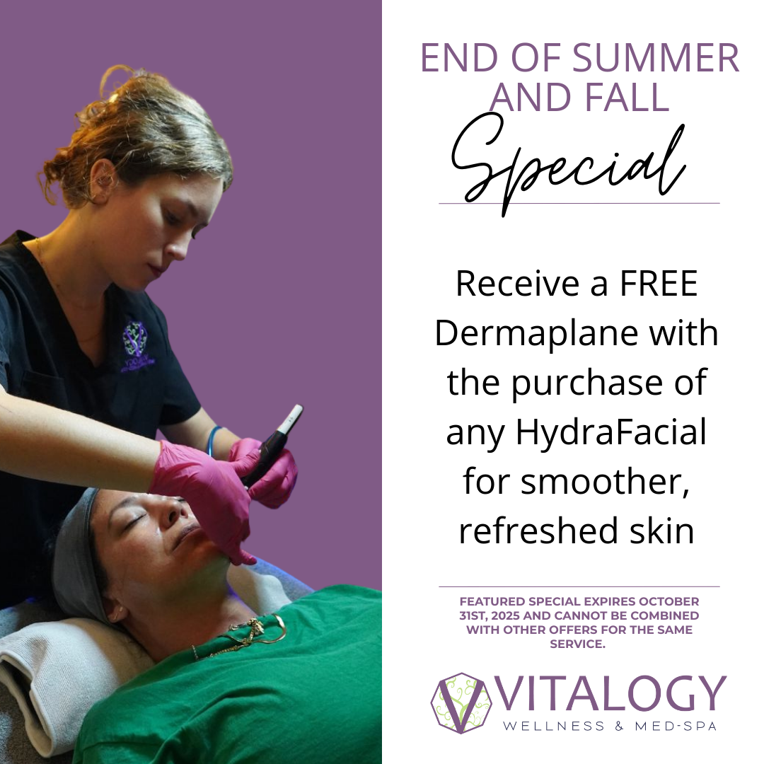 Receive a FREE Dermaplane with the purchase of any HydraFacial for smoother, refreshed skin