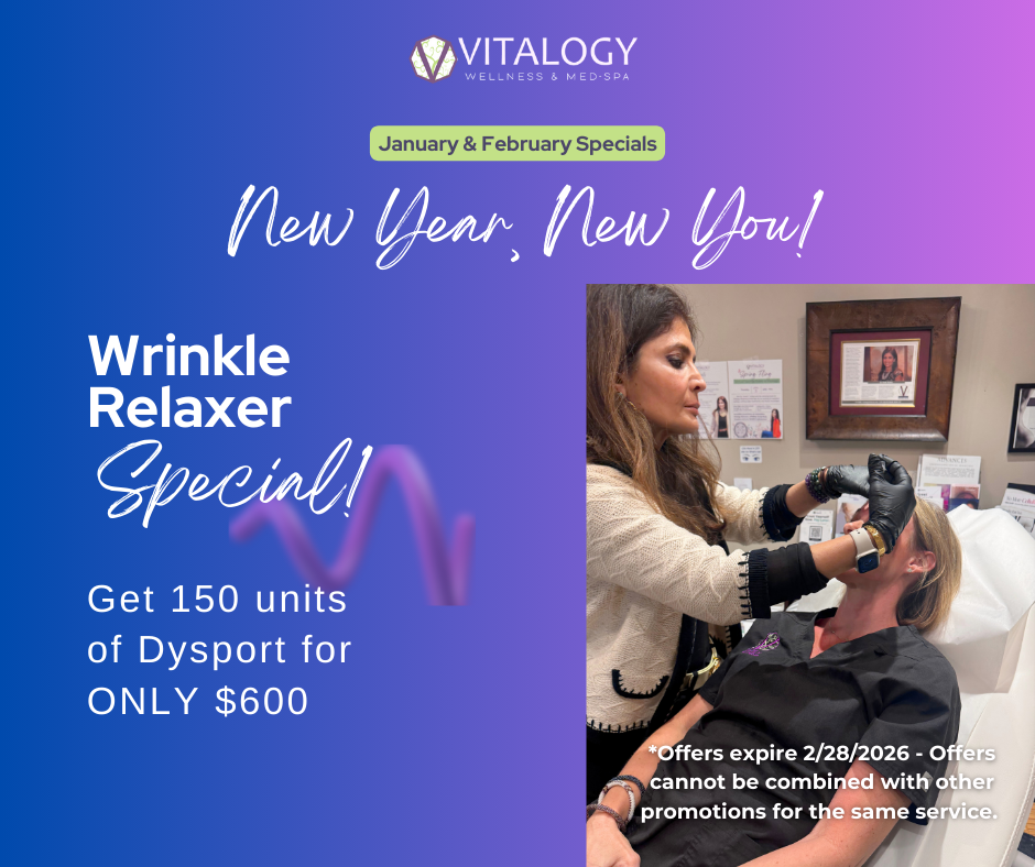 Dysport wrinkle relaxer treatment at Vitalogy Wellness and Med-Spa Homewood,Alabama