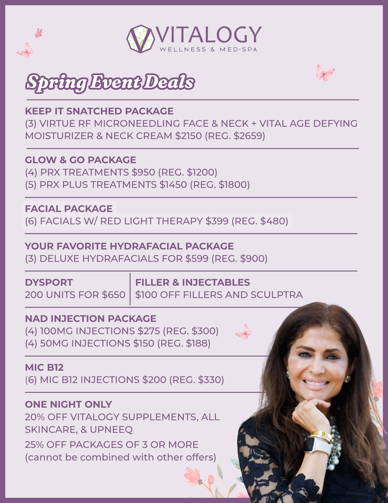 Spring Event at Vitalogy Wellness and Med Spa in Homewood, AL