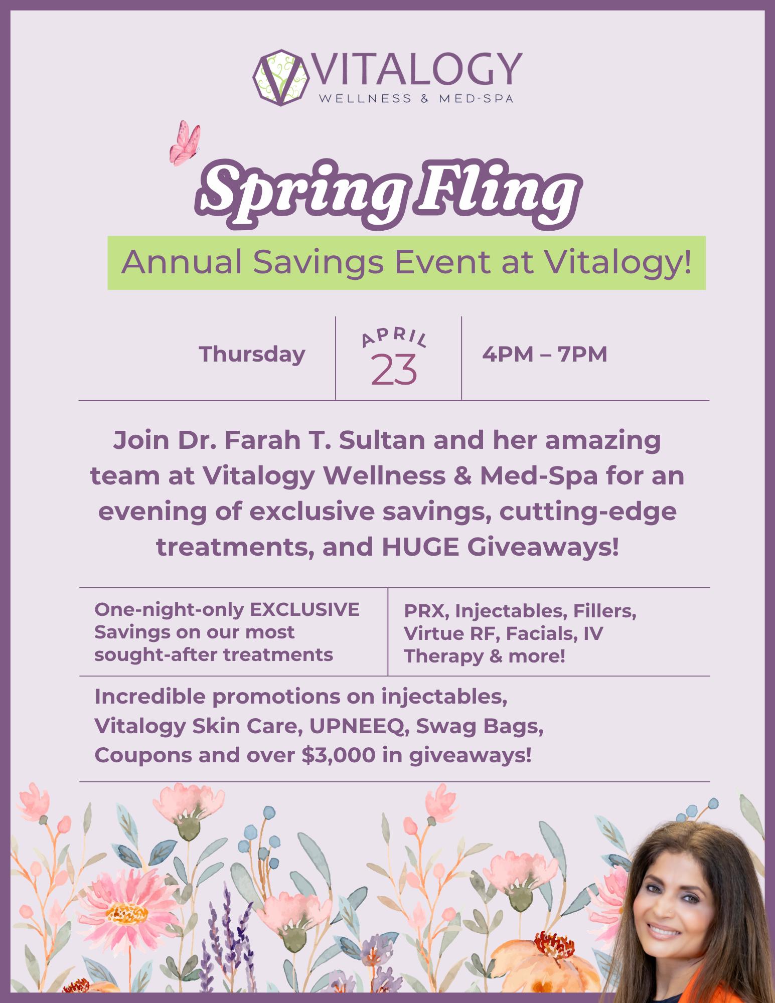Spring Event at Vitalogy Wellness and Med Spa in Homewood, AL